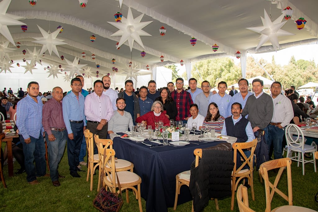 Costich and the Maize Collection team at the 2018 CIMMYT Christmas party.