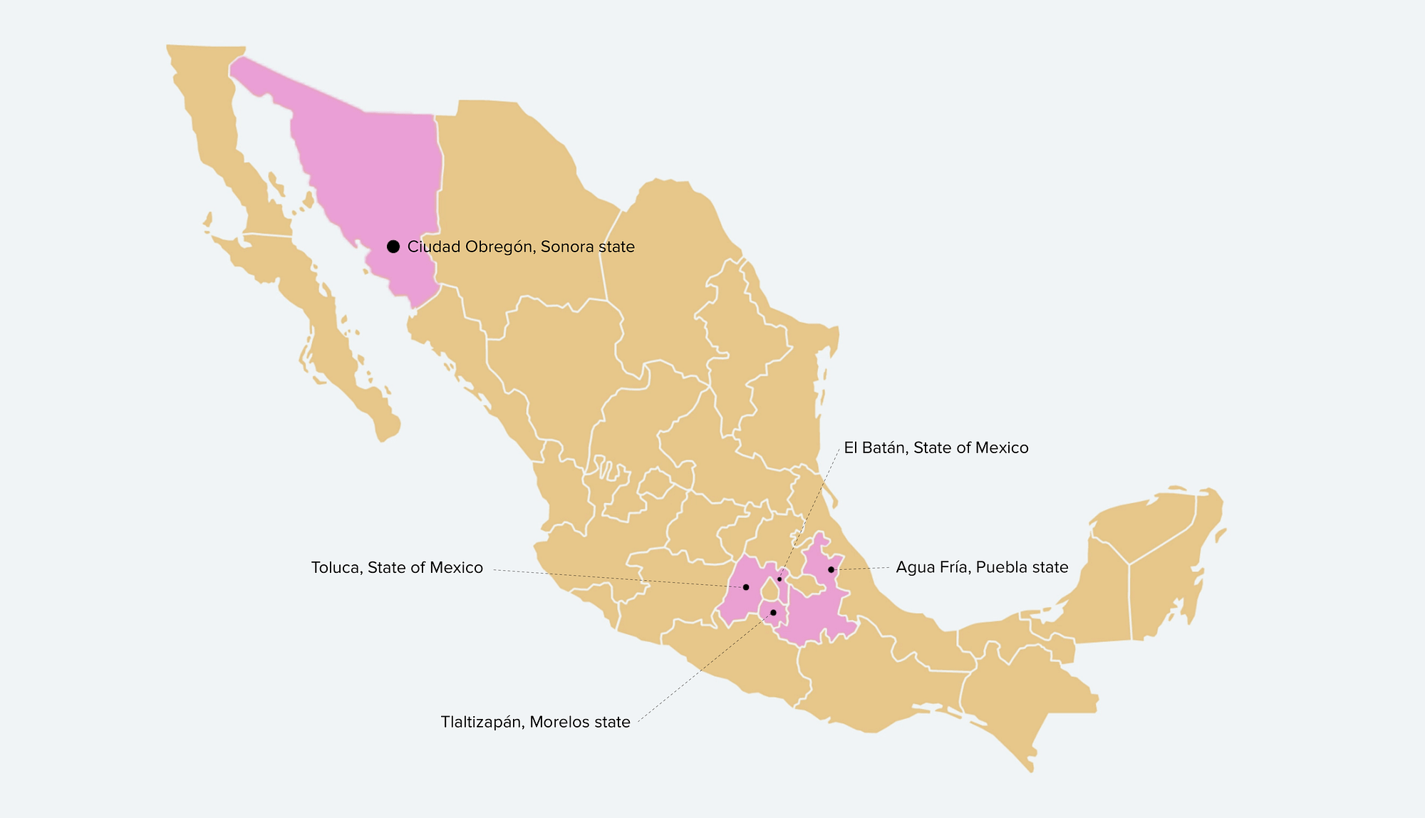 Mexico Stations Map 
