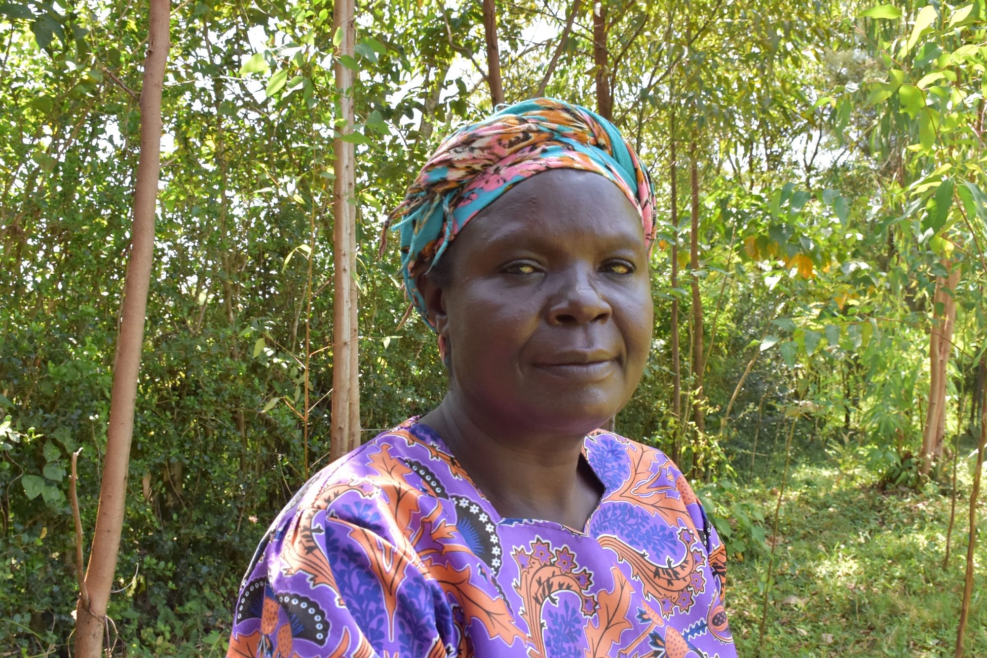 Sofa Eshiali, a 60-year-old maize farmer from Ikolomani, Western Kenya, who participated in the study. (Photo: Susan Umazi Otieno/CIMMYT)