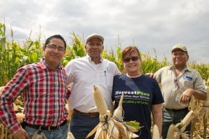 Felix San Vicente, second from left, at the launch event. Photo: HarvestPlus.