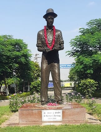 BISA anniversary Borlaug statue
