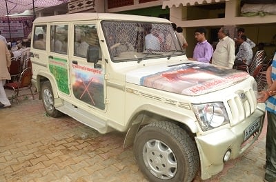 Climate Smart Van launched to widespread knowledge and adoption. Photo: CIMMYT.
