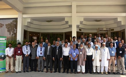 Participants in AIP’s annual maize working group meeting, 10-11 May 2016, Islamabad, Pakistan. Photo: Amina Nasim Khan/CIMMYT