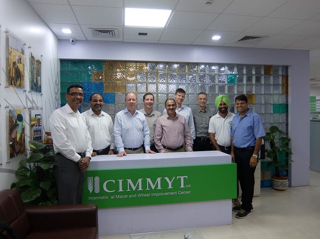 CIMMYT and Bayer’s Crop Science team are looking for practical solutions to future challenges in South Asian agriculture. Photo: Deepak, CIMMYT