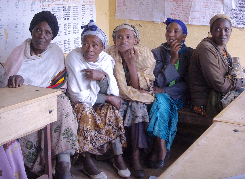 Women in Ethiopia participate in a focus group discussion as part of GENNOVATE's field research (Photo: Mahelet Hailemariam)