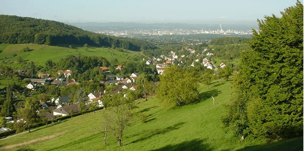General view Inzlingen, Germany, with Basel in the background. (Photo: Hans Braun)
